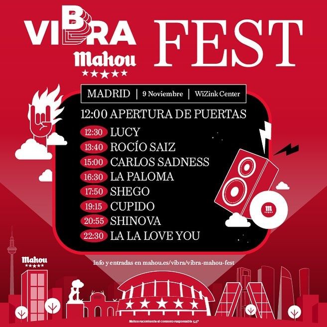 Vibra Mahou fest cartel