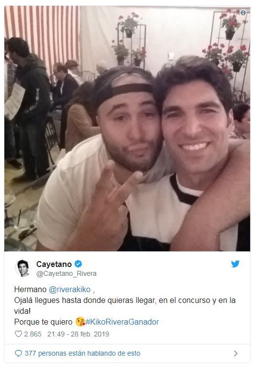 Cayetano Rivera con su hermano Kiko