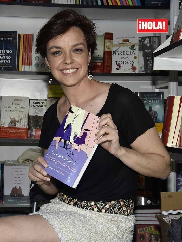 Cristina Villanueva, en la Feria del Libro de Madrid