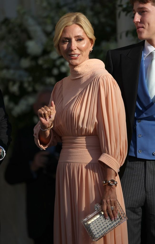 Marie-Chantal Miller at the wedding of Princess Theodora of Greece