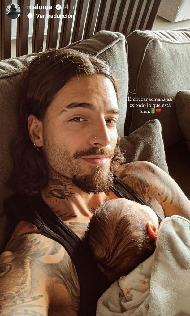 maluma y su hija paris