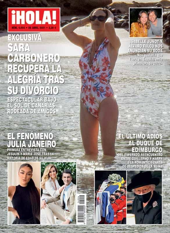 Sara Carbonero en la portada de ¡HOLA!