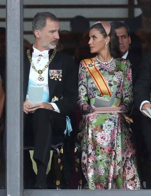 Los Reyes Felipe y Letizia en la entronización de Naruhito de Japón