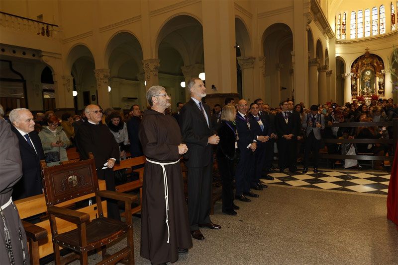 El rey Felipe visita el Cristo de Medinacelli