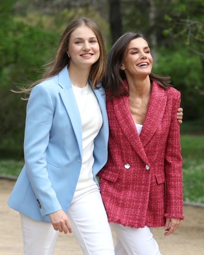 Princesa Leonor y la reina Letizia