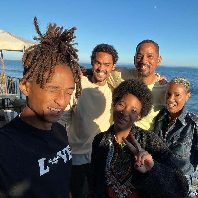 Will Smith y Jada Pinkett con sus hijos