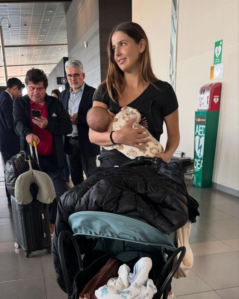 A inicios de septiembre, Milo acompañó a su mamá a su primer viaje de trabajo 