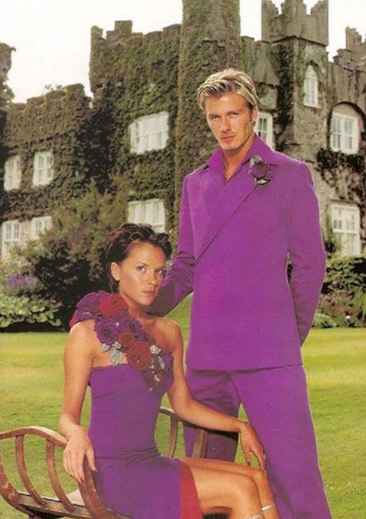 Imagen de David y Victoria Beckham en la década de los 90