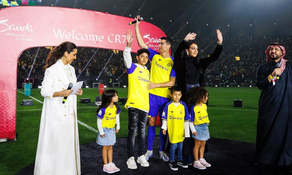 Cristiano Ronaldo y su familia