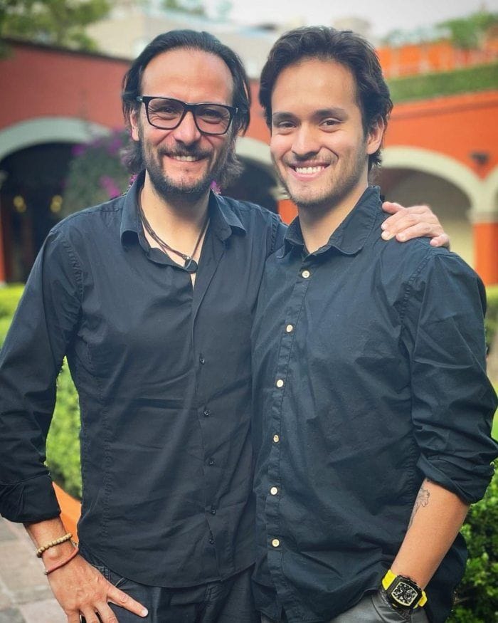 Rodrigo Cachero y su hijo Santi