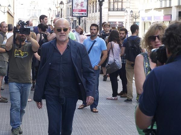 El artista Aitor Mazo fue otro de los que acudió al homenaje