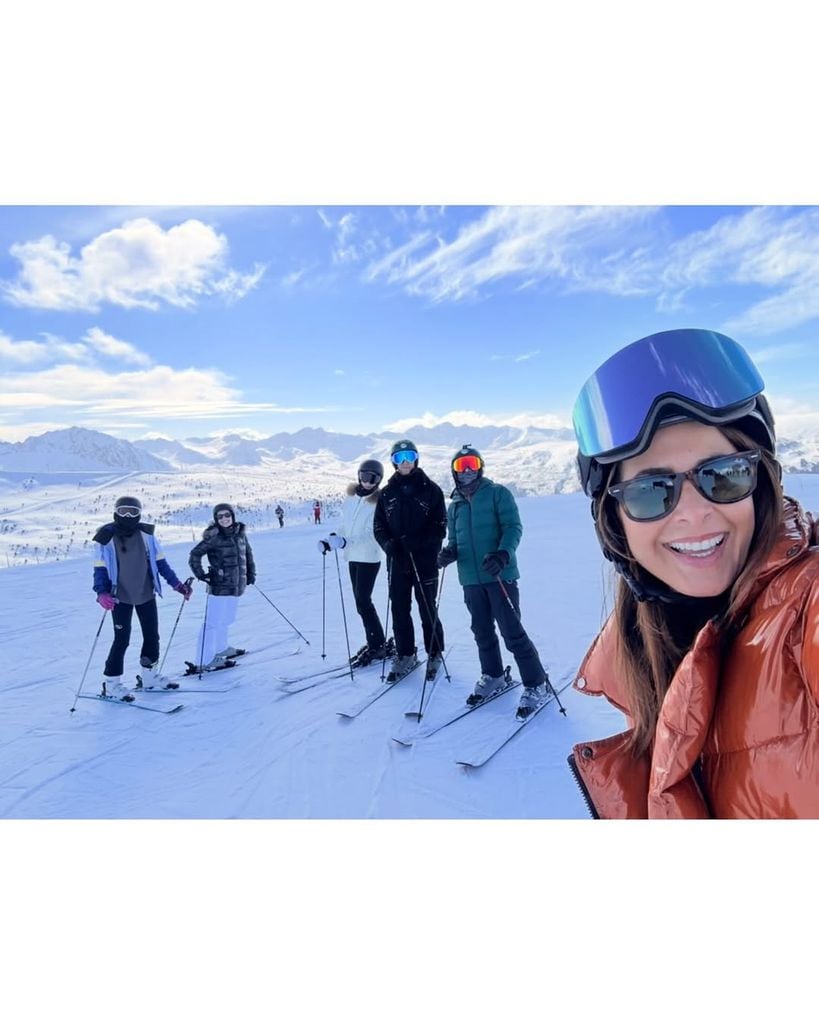 Nuria Roca disfruta de una escapada en la nieve