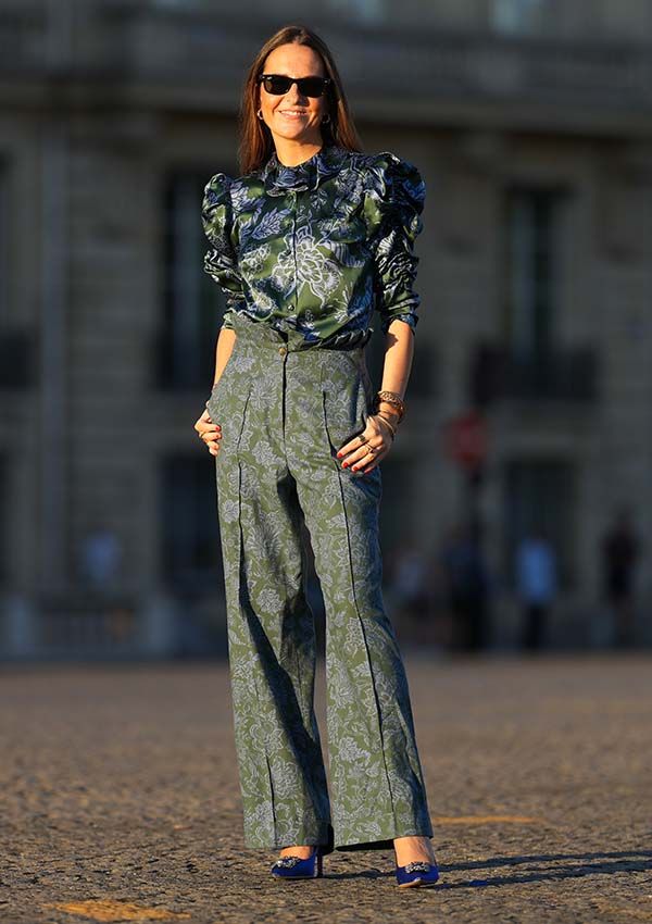 look camisa floral