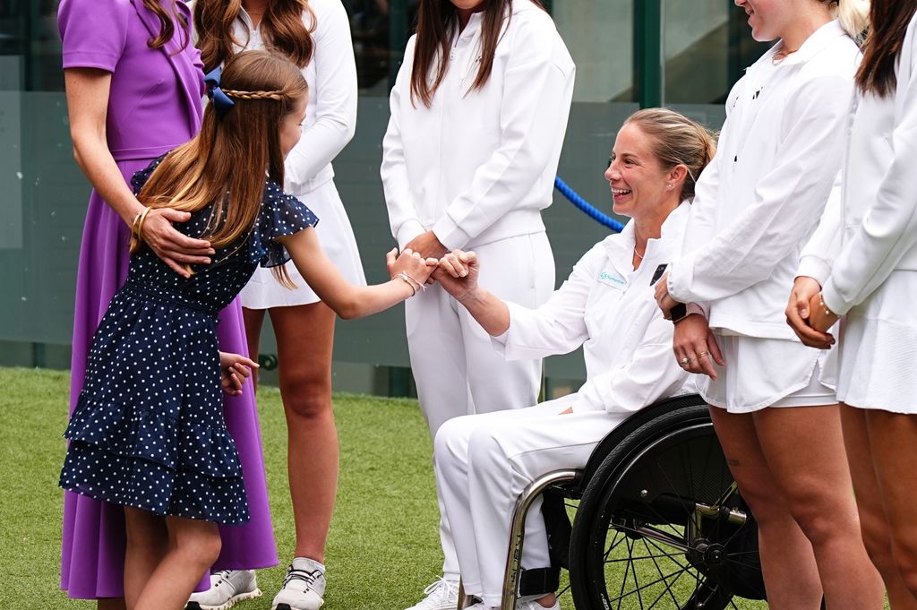 La princesa Charlotte en la final de Wimbledon el 14 de julio de 2024