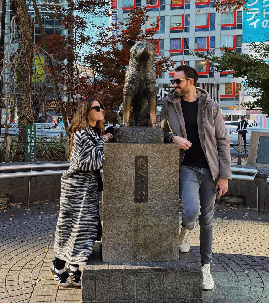 Sofía Castro y Pablo Bernot visitaron lugares imprescindibles en Tokio.