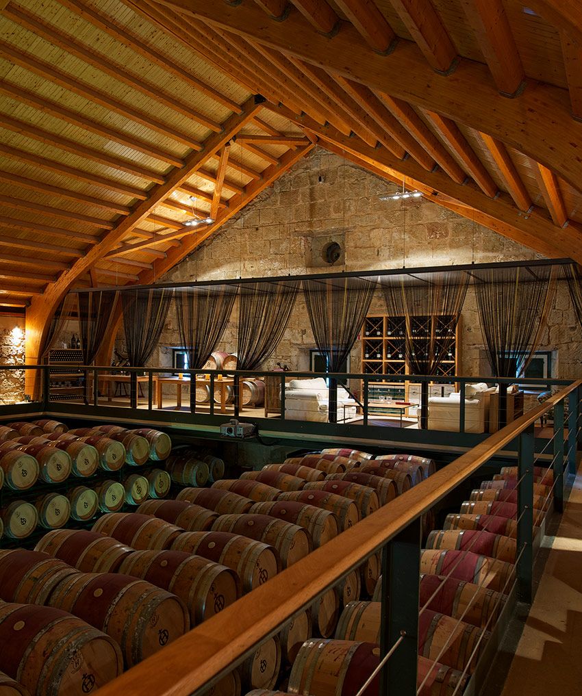 Interior de las bodegas de Marqués de la Concordia