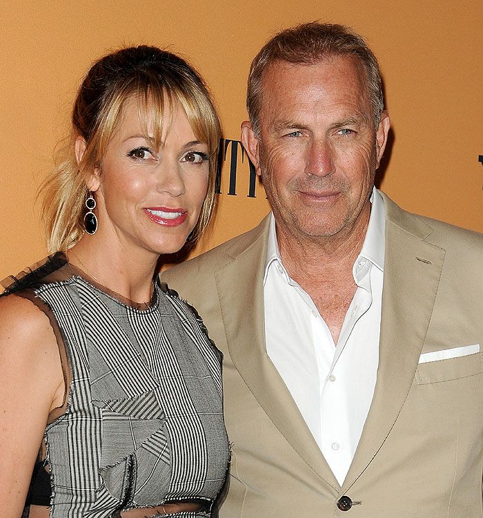 Christine Baumgartner y Kevin Costner 