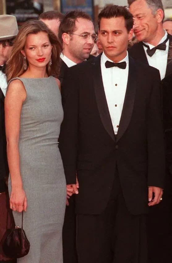 Johnny Depp y Kate Moss salieron en los años noventa