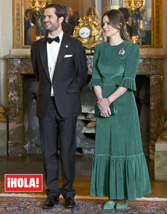 Sofia de Suecia vestido verde