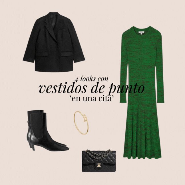 vestidos punto looks