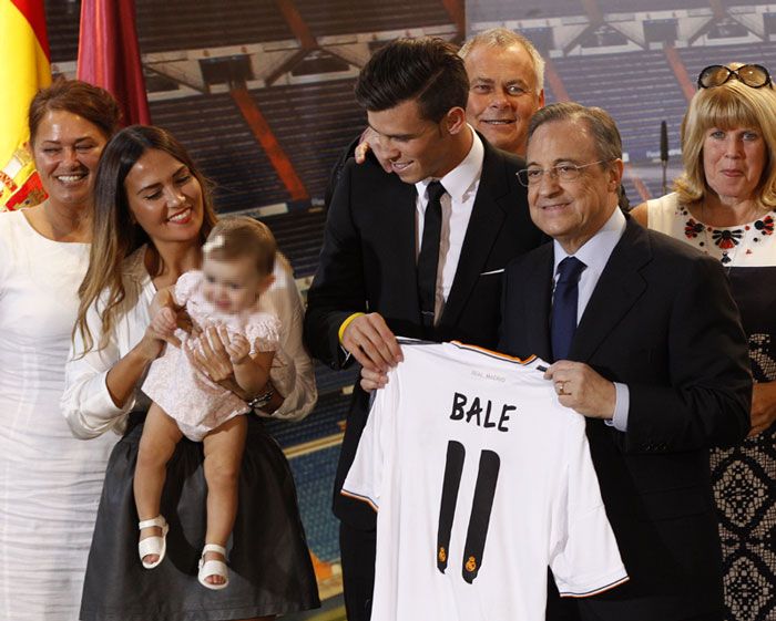 Gareth Bale y su familia