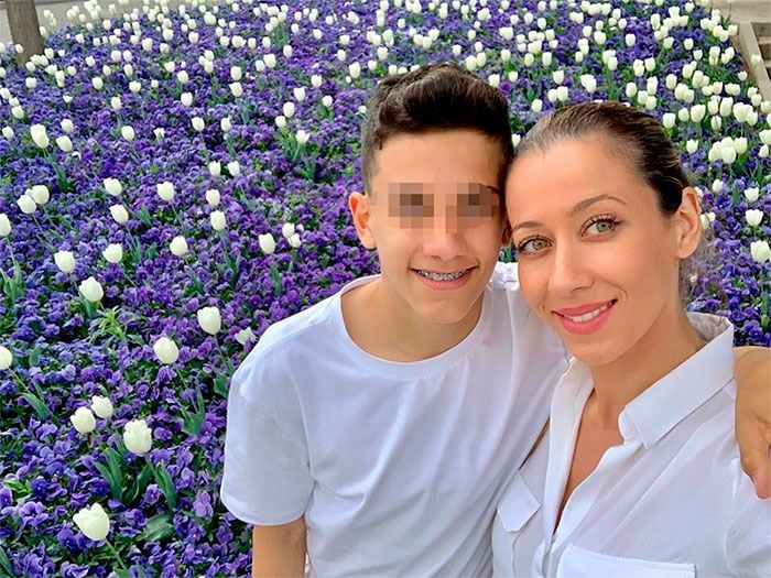 Ana López, ex de José Antonio Reyes, y su hijo