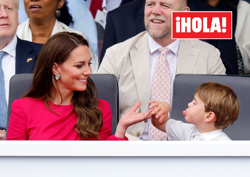 Kate Middleton con su hijo pequeño Louis