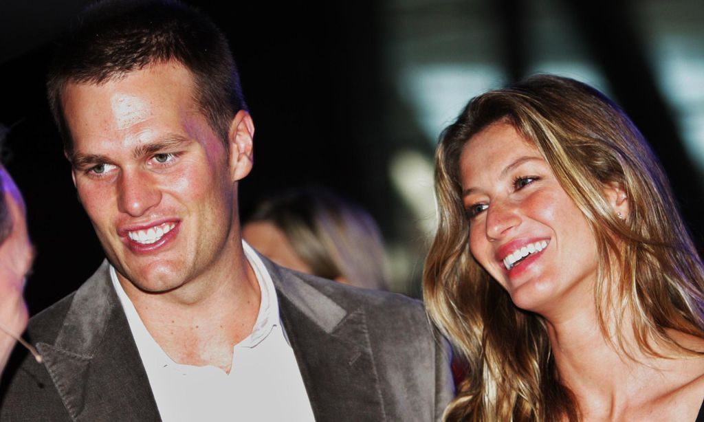(051909 Boston, MA) Tom Brady and Gisele Bundchen enter the room during the Chamber\'s Centennial Celebration. Tuesday, May 19, 2009. Staff photo by John Wilcox.