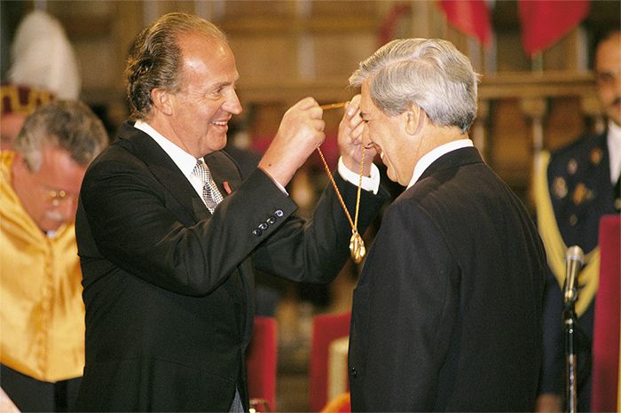 Don Juan Carlos y Mario Vargas Llosa