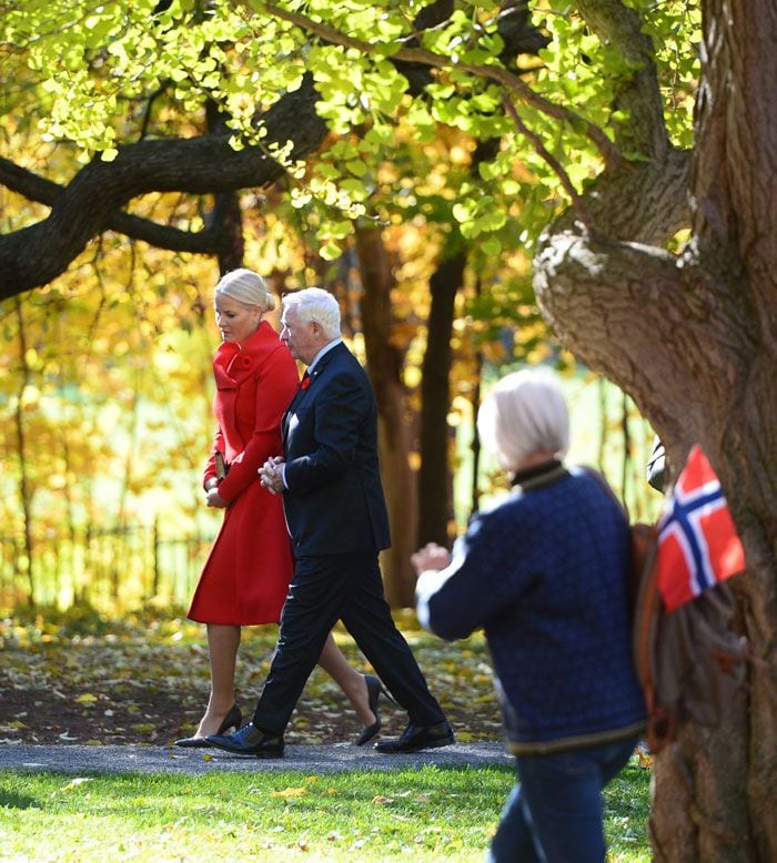 La princesa Mette-Marit durante su reciente viaje oficial a Canadá
