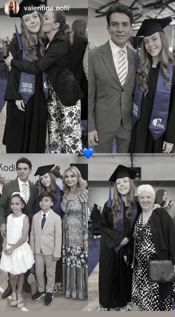 Este fue fue el collage de fotos que tanto Valentina, como su mamá, publicaron en redes