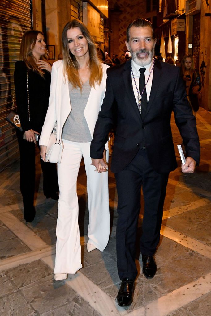 Antonio Banderas y Nicole Kimpel en Semana Santa