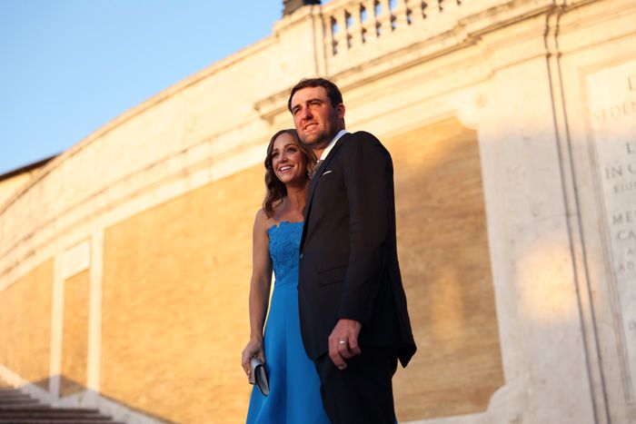 Scottie Scheffler y Meredith Scudder en Roma