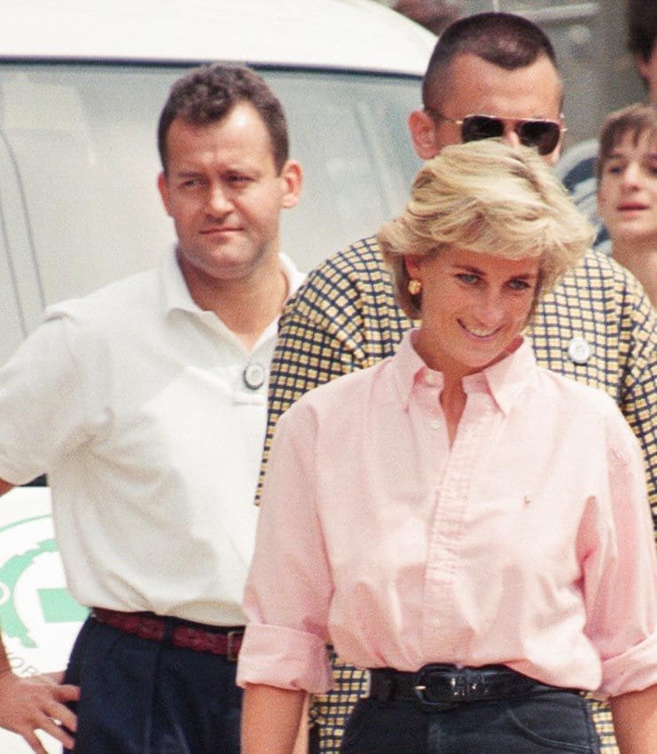 Paul Burrell, mayordomo de Diana de Gales, con la Princesa