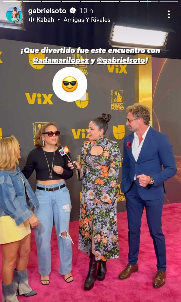 Gabriel Soto con Angélica Vale y Adamari López