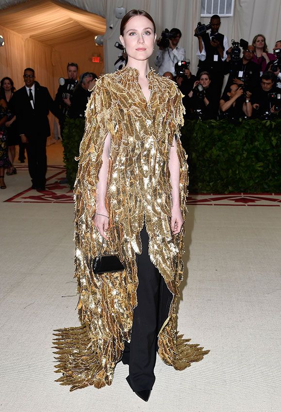 met gala 2018 golden evan rachel wood 1a