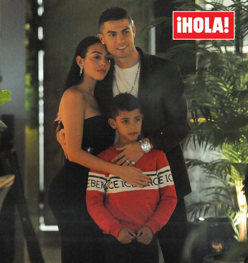 Cristiano Ronaldo, Georgina Rodríguez y Cristiano Ronaldo Jr.