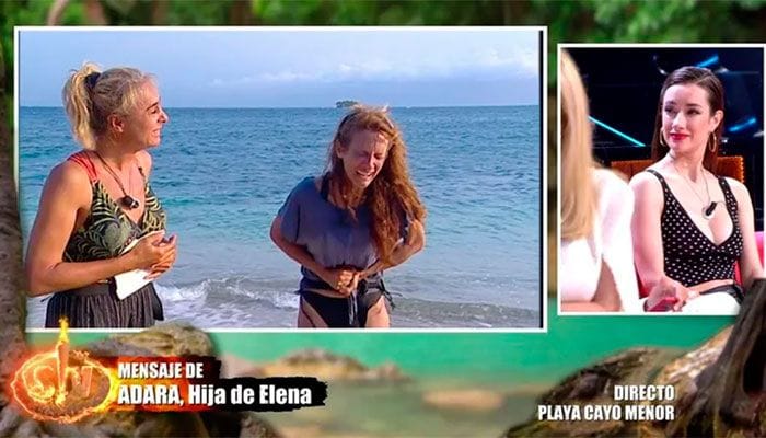 Conexión de Adara con su madre Elena en Supervivientes