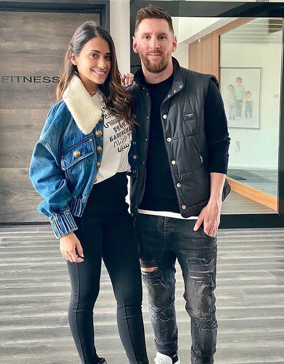 Antonela Roccuzzo y Leo Messi