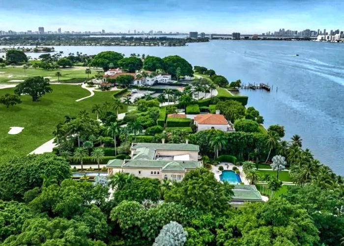 Nuevo hogar de Jeff Bezos y Lauren Sánchez en Miami