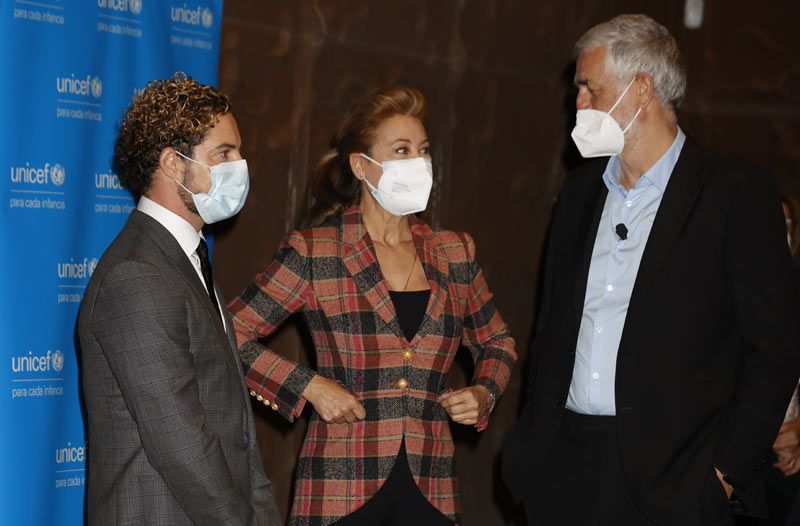 David Bisbal, Juanma López Iturriaga y Teresa Viejo