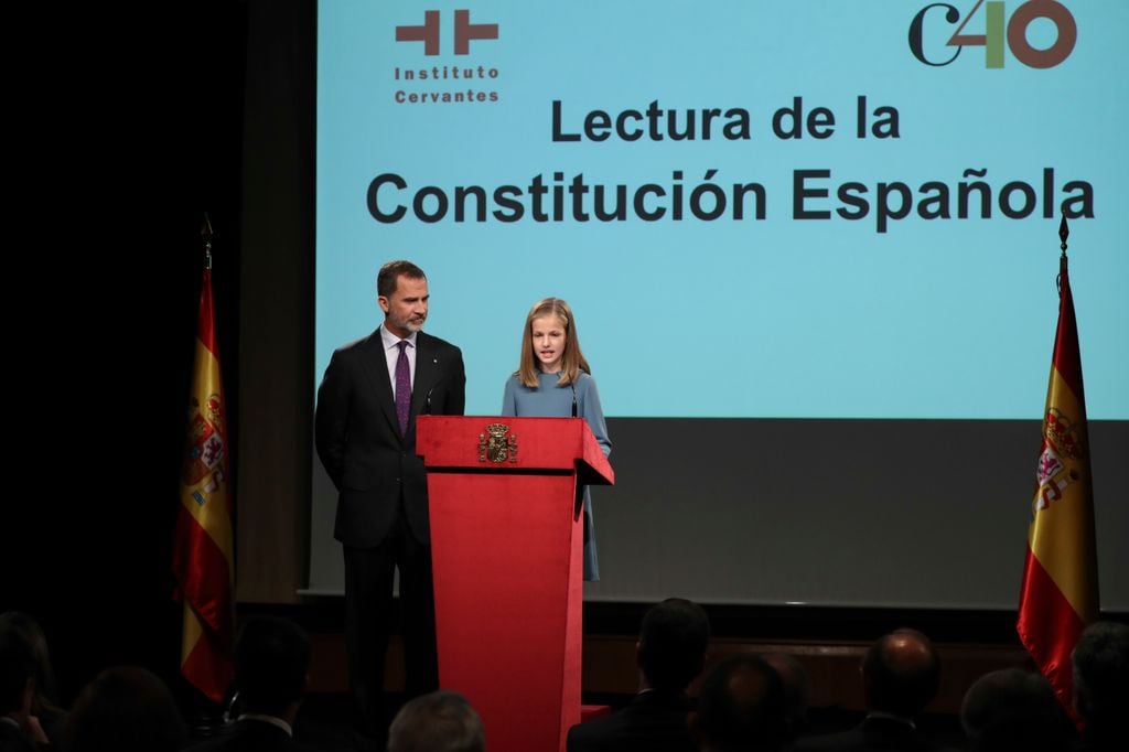 La princesa Leonor lee la Constitución el 31 de octubre de 2018