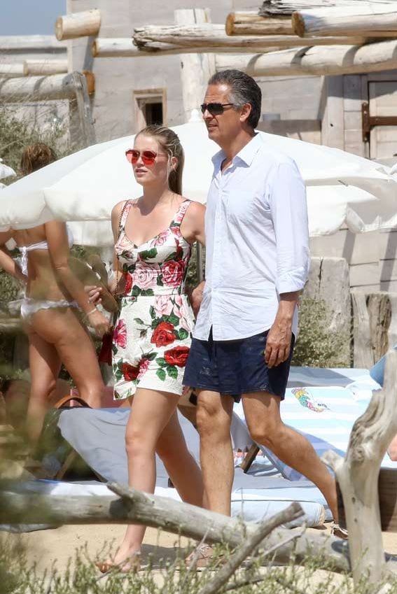 Lady Kitty Spencer y Michael Lewis