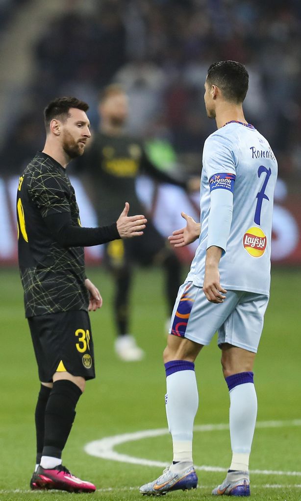 Lionel Messi y Cristiano Ronaldo en Riad