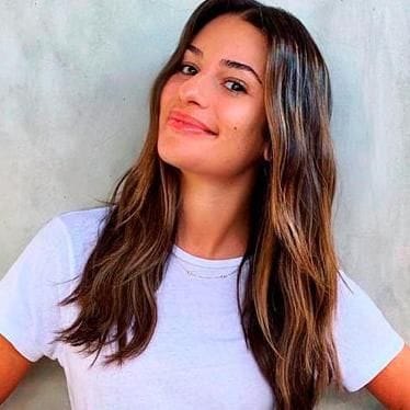 lea michele con mechas balayage