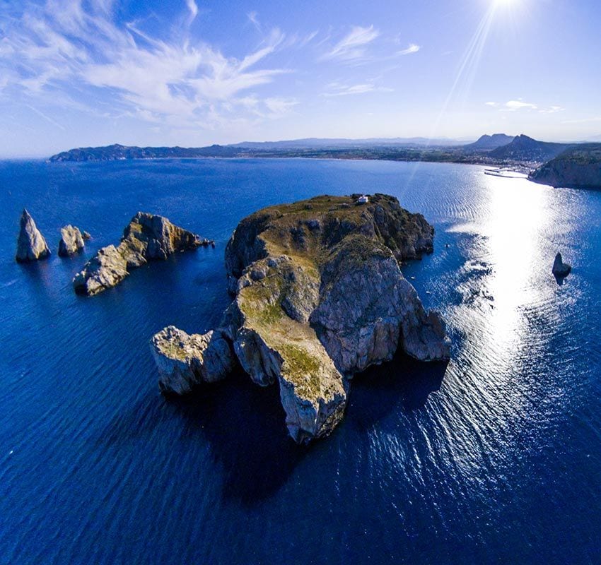 Panorámica de las islas Medes, Girona