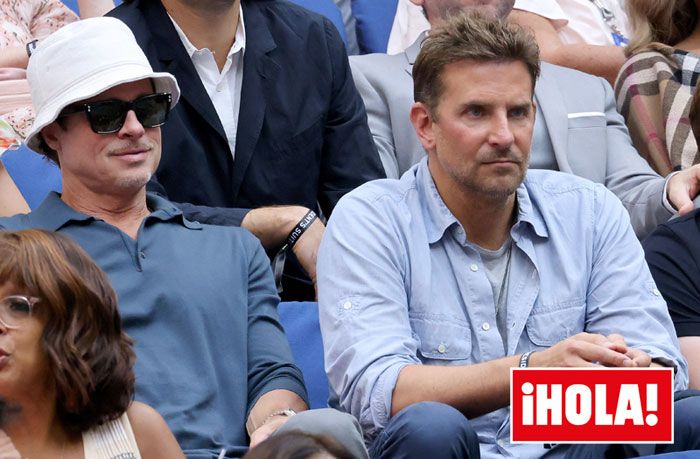 Brad Pitt y Bradley Cooper en el US Open