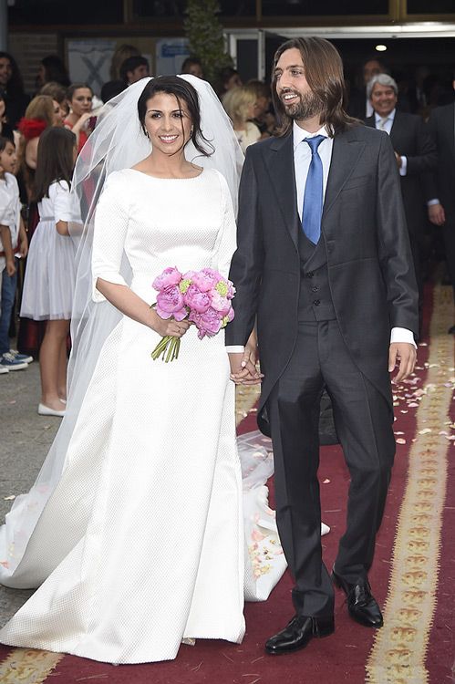 Sara Verdasco y Juan Carmona el día de su boda