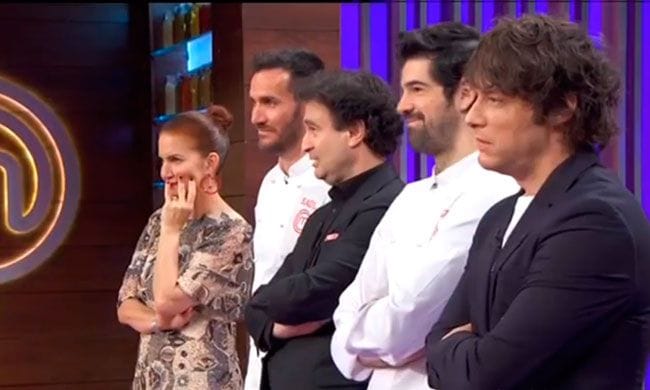 Samantha Vallejo-Nágera, Pepe Rodríguez y Jordi Cruz y Miguel Ángel Muñoz en 'MasterChef Celebrity 5'