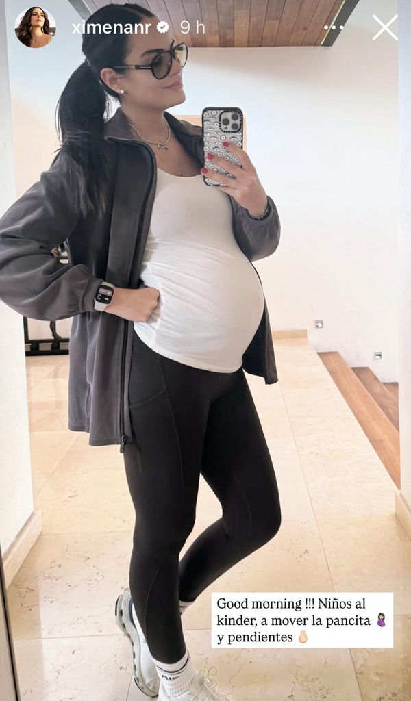 Ximena Navarrete presumió su 'baby bump'